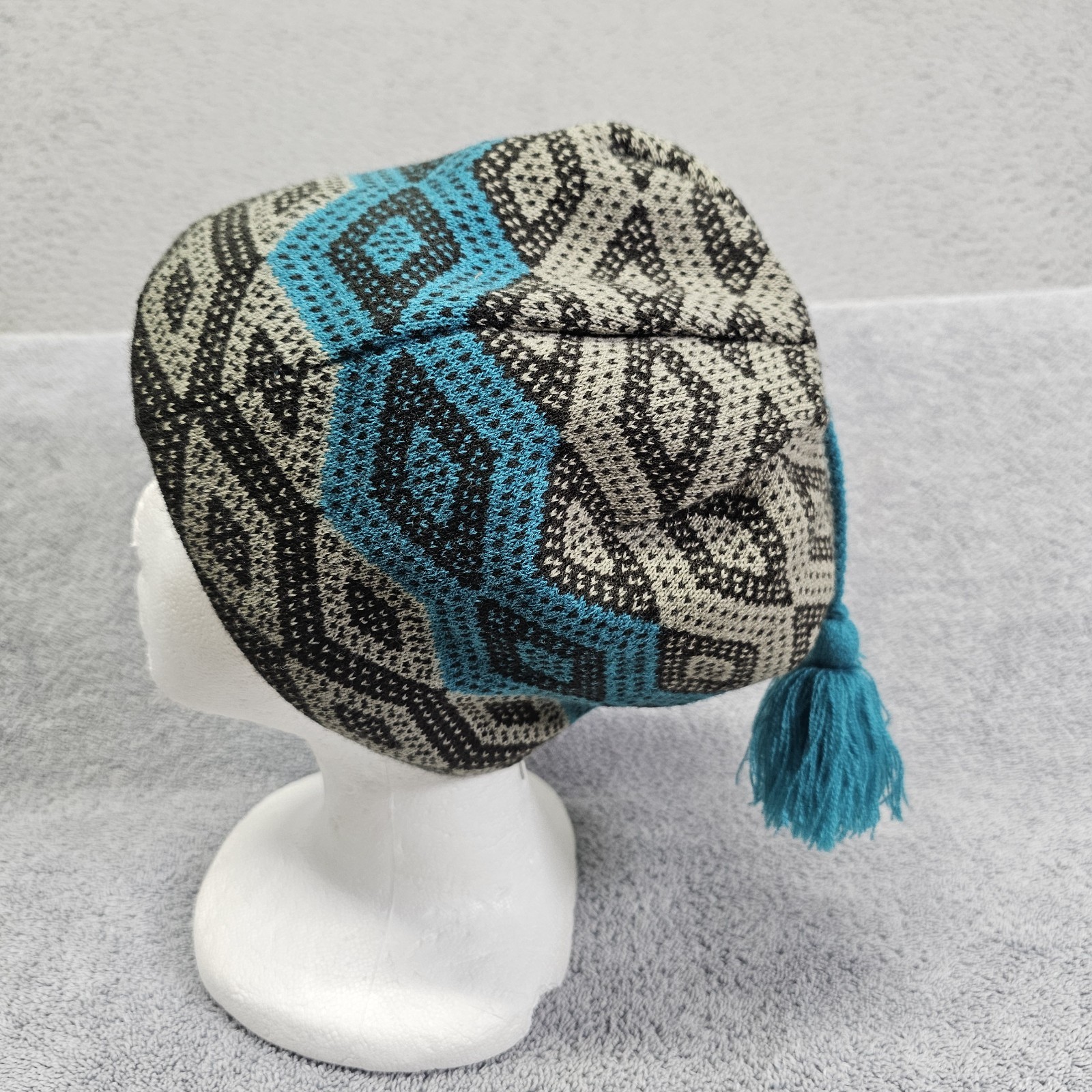 Cappello Merrell Beanie Nappa Pom Maglia Acrilico Berretto Invernale Sci OSFM Blu Verde Nero