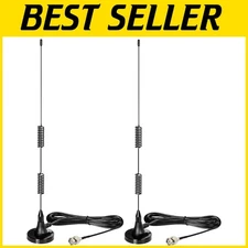 Versatile 20-1300MHz Magnetic Base Scanner Antenna Set - BNC Male Connection