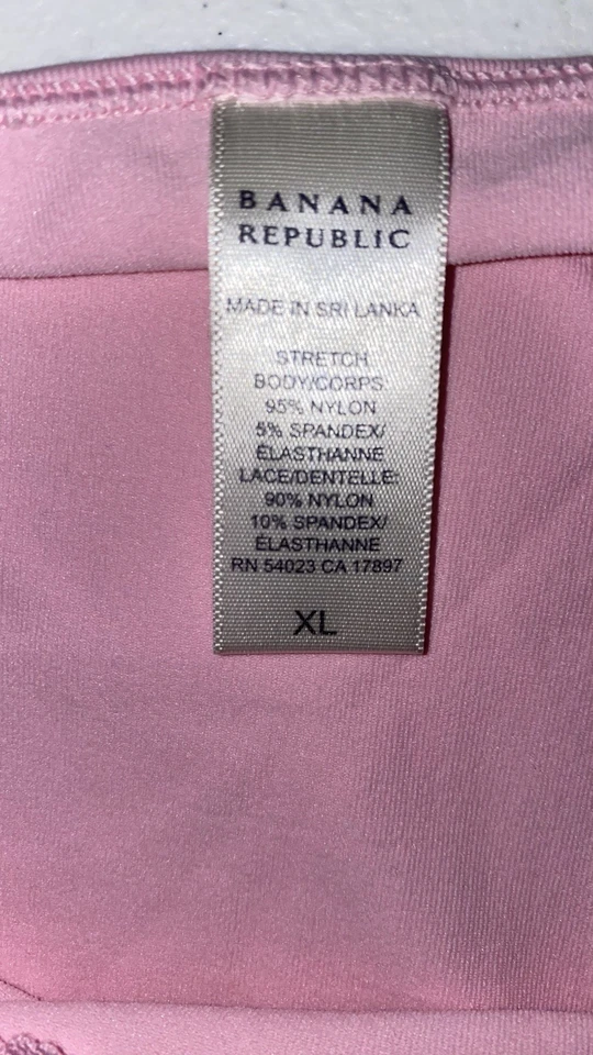 Banana Republic Sz XL Women’s Pink Lace Babydoll Coquette Barbiecore Tank Top - Image 3 of 4