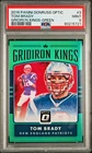 2016 PANINI DONRUSS OPTIC GRIDIRON KINGS GREEN #3 TOM BRADY SSP #1/5 PSA 9 MINT