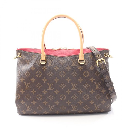 LOUIS VUITTON Pallas Shoulder Handbag M41147 Monogram canvas Brown Used Women LV