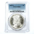 1897 S Morgan Dollar MS 63 PCGS Silver $1 Uncirculated Coin SKU:I13920