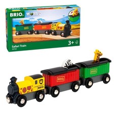 Brio Safari Train 33722, For Ages 3 And Up. Toy, Wooden Toy, Locomotive, Car, 