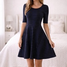 Donna Morgan Anthropologie Fit Flare Swing Dress sz 4 NWOT