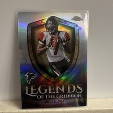Topps 2025 Chrome Legends of the Gridiron Refractor Michael Vick Falcons LOG-2