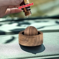 Lindo difusor de aceite esencial de madera para automóvil difusor de fragancia natural para automóvil y hogar