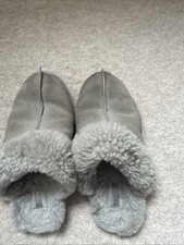 UGG Ladies Grey Slippers Size 6