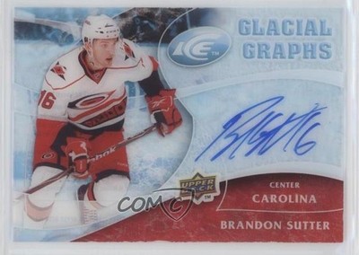 2009-10 Upper Deck Ice Glacial Graphs Brandon Sutter #GG-SU Auto k1r