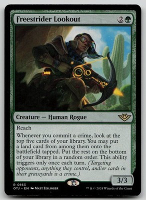 Freestrider Lookout #163 (LP) Thunder Junction OTJ Magic MTG