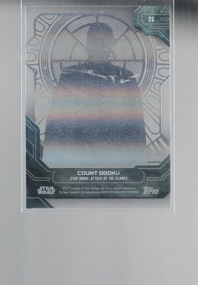 Count Dooku 2024 topps High Tek Star Wars #25  - Image 2 of 2