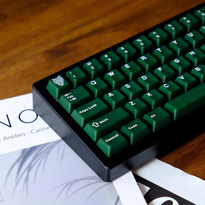 114 Keys Custom Translucent Double Shot Keycaps Cherry Profile Emeral Green Keyc