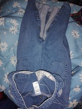 12m Carter's Overall Jean Dress Cotton Kids Babies Girls