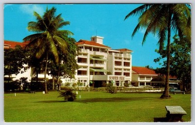 Jamaica Ocho Rios Tower Isle Hotel Matching Cancel Chrome Postcard