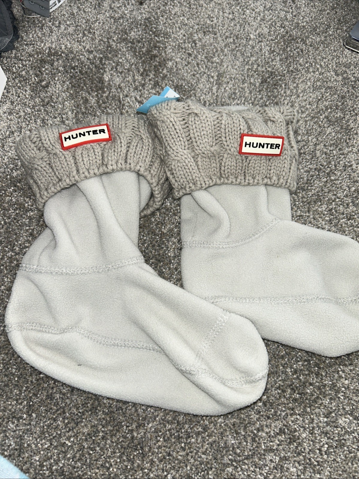 Hunter Original Cable Knit Cuff Boot Insert  Sz M… - image 1