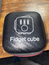 Hyperdictive Fidget Cube and Case 6 Side Stress Relief Cube