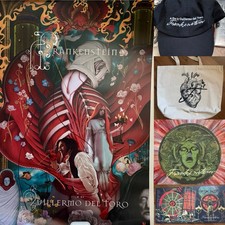 Guillermo del Toro Frankenstein Swag Netflix Desplat 2 LP Vinyl Tote Cap Poster