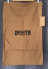 Duluth Trading Laundry Bag Large Beige Canvas Clothes Travel Drawstring