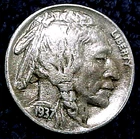 1937-D BUFFALO NICKEL...FREE SHIPPING!......MIN. BID .01 & NO RESERVE!