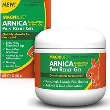 Arnica Pain Relief Gel Fast Acting Neck and Back Pain Relief with Eucalyptus ...