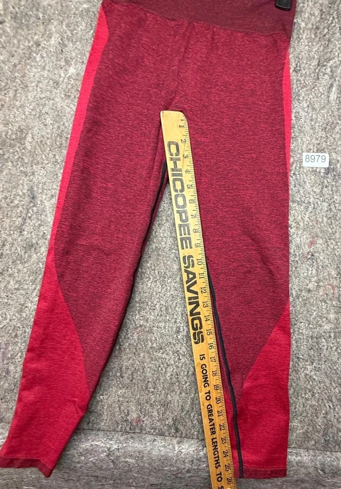 Leggings Victorias Secret ROSA Yoga Sin Costuras 2 Tonos Rojo Talla M Foto 4 de 4