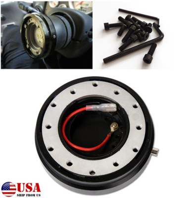 Universal Car Steering Wheel Quick Release Hub Racing Adapter Snap Off Boss Kit