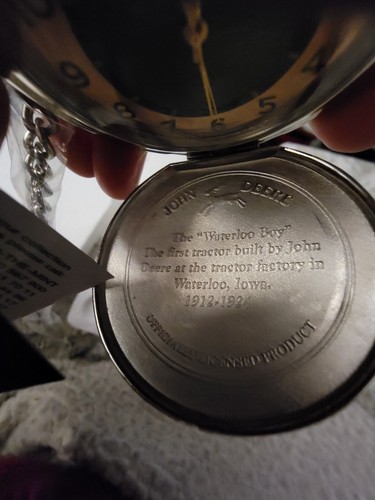 Orologio da taschino John Deere Franklin nuovo di zecca Waterloo ragazzo trattore orologio e custodia - Foto 10 di 17