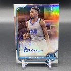2021-22 Bowman University Arthur Kaluma RC Refractor Auto Kansas State Rookie