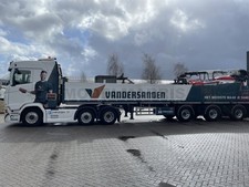 WSI Models Scania Gebr. Henken; Scania S Normal | Cs20n 6x2 Twinsteer Brick Trailer 3 Axle 1:50 01-3514