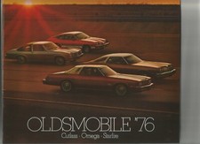 Original 1976 Oldsmobile Cutlass Omega And Starfire Sales Brochure Catalog