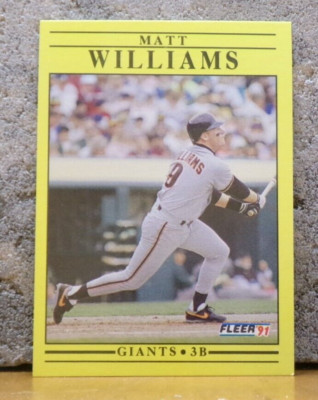 COOL BASEBALL CARD FLEER CLASSIC '90s STYLE SAN FRANCISCO GIANTS MATT WILLIAMS
