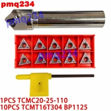 1PCS TCMC20-25-110 45° Indexable chamfering arbor+10PCS TCMT16T304 BP1125 insert