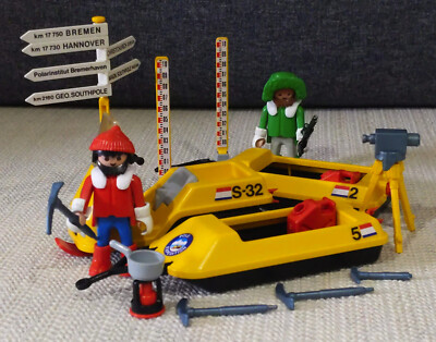 Vintage Playmobil 3464 Arctic Snow Crew Pole Expedition