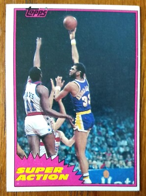 KAREEM ABDUL-JABBAR, 1981-82 TOPPS #106, LAKERS