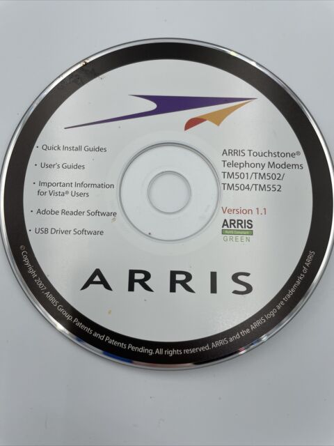ARRIS Touchstoe Telephony Modems TM501 TM502 TM504 TM552 Version 1.1 2007