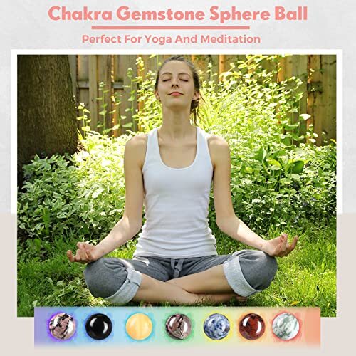 15 Pieces Gemstone Sphere Balls Crystals Bulk 25 mm Polished Crystal