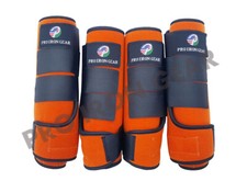 HORSE MEDICINE BRUSHING SUPPORT ORANGE BOOTS EQUESTRIAN 6 COLOR