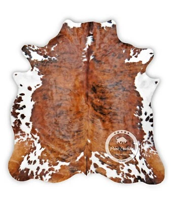 PRIME COWHIDES Cowhide Rug - Brindle Tricolor High Quality Kuhfell (M)(L)(XL)(XXL)