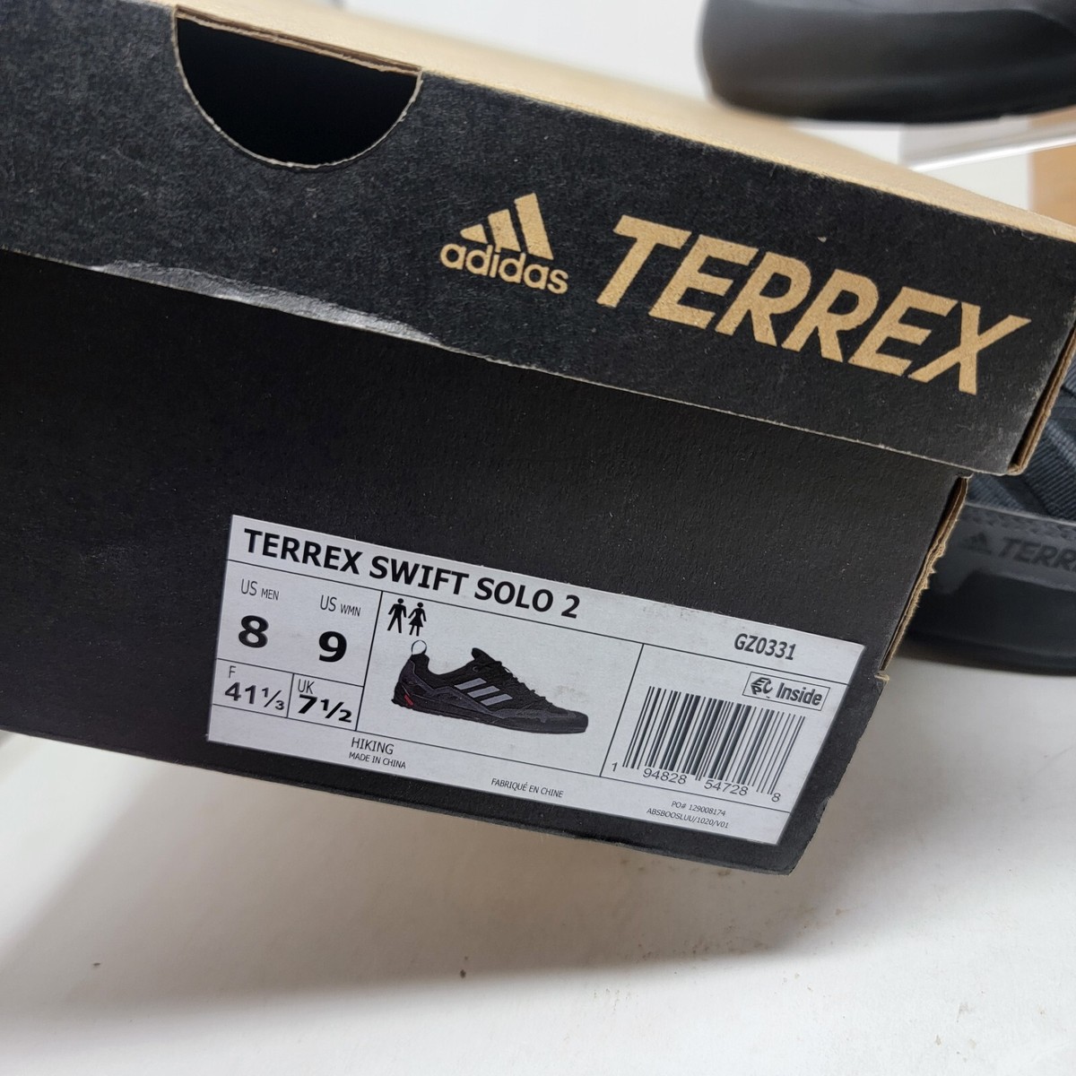 Adidas Terrex Swift Solo 2 GZ0331 Men\'s Size 8 / Womens Size 9 Hiking Sneakers Adidas Terrex Swift Solo 2 GZ0331 Women main image 4