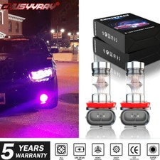 2x Pink Purple H11h8 Led Fog Driving Lights Drl Bulbs For 2006-2018 Honda Civic 2x Pink Purple H11h8 Led Fog Driving Lights Drl Bulbs For 2006-2018 Honda Civic