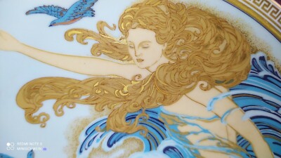 Sammelteller Aphrodite echt Gold Mäander William Hallett von Arzberg 1979