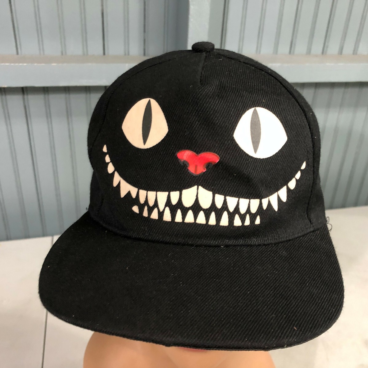 VTG Spooky Halloween Skeleton Smile Snapback Baseball Hat Cap | eBay