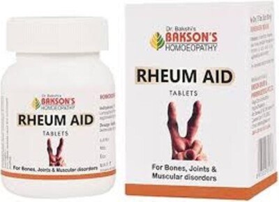Bakson's Homoeopathic Rheum Aid 75 Tablets For Joint Pains