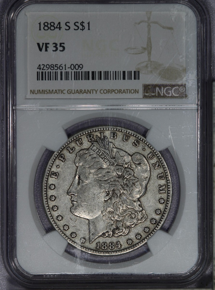1884-S Morgan Silver Dollar $1 NGC VF35 - Sweet original coin! | eBay