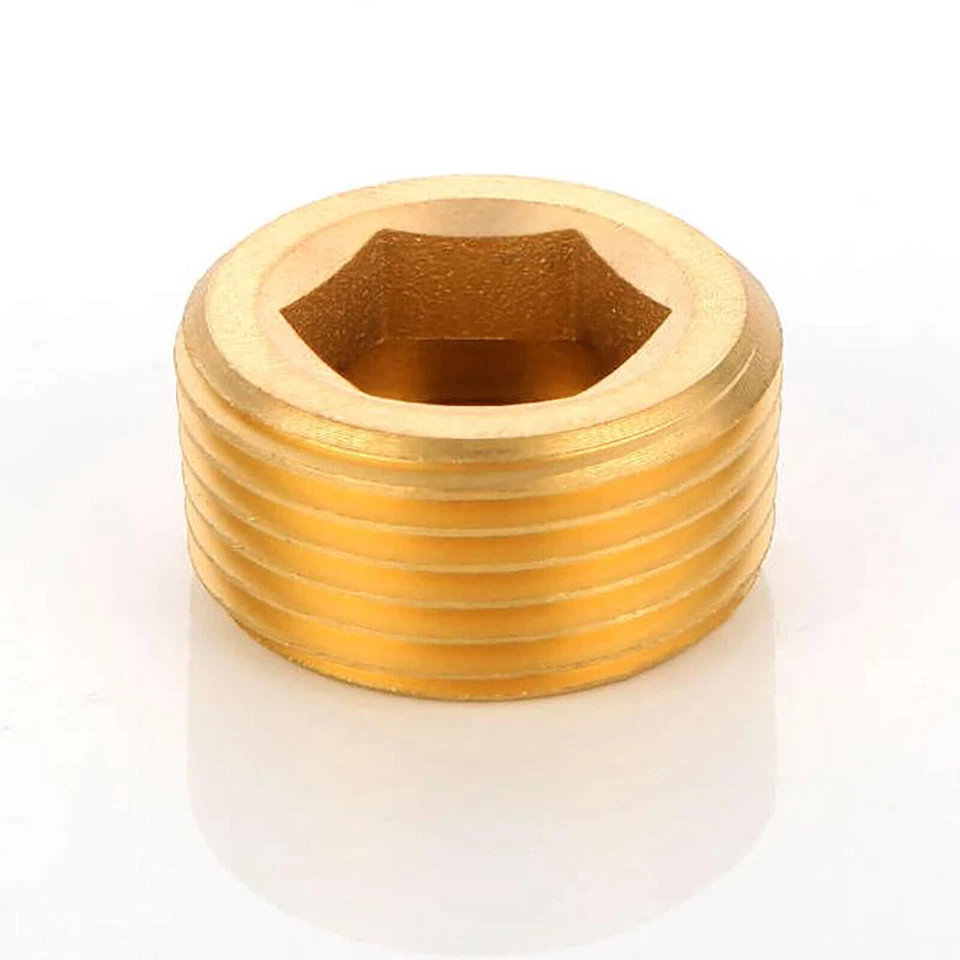 1/8" 1/4" 3/8" 1/2" 3/4" 1"Male BSP Brass Plug Allen Key Countersunk Hex Socket - Image 2 of 3