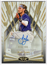 2022 Topps Tier One Break Out Autographs #BOAJL Josh Lowe Rays 220/299