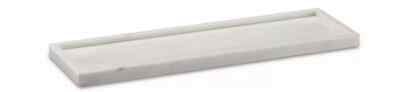 Currey & Company, Everett White Rectangular Tray