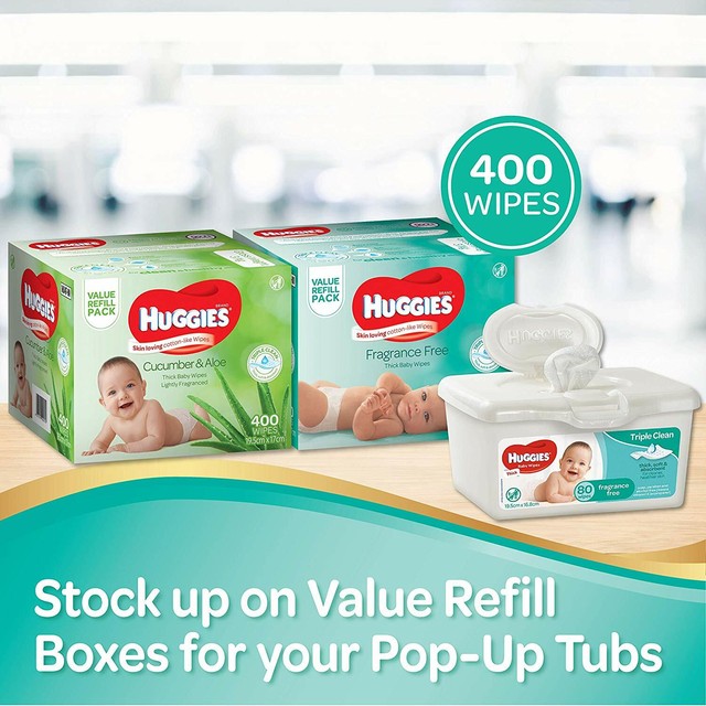huggies coconut oil wipes 400
