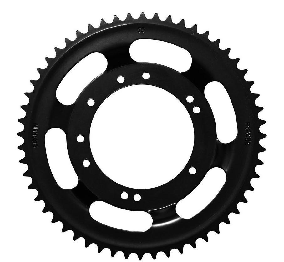 Couronne mob Peugeot 103 pour roue alu Grimeca en 56 dents noir
