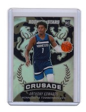 Anthony Edwards 2020-21 Panini Chronicles Crusade Rookie & Stars Silver Prizm RC