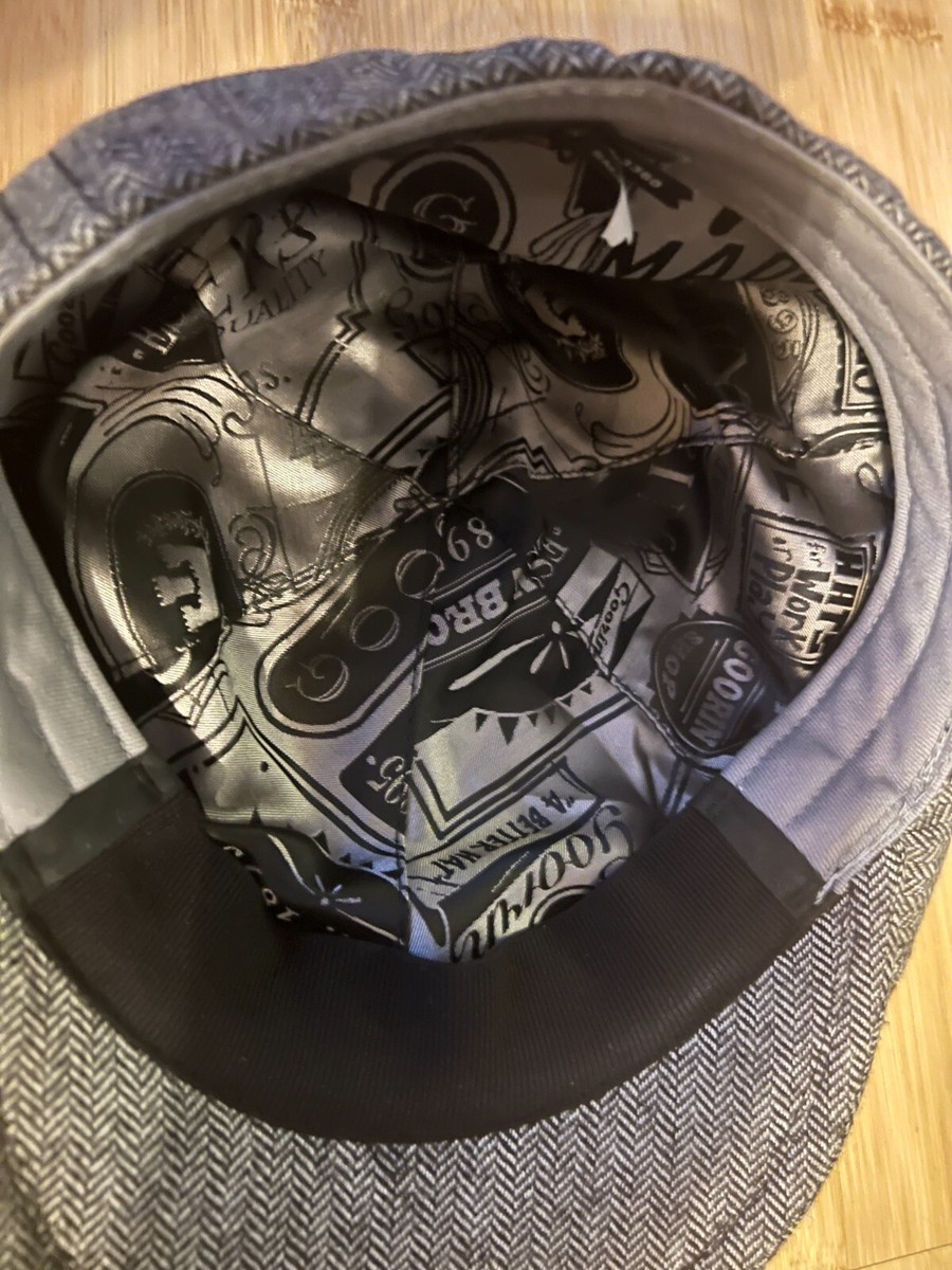 Goorin Bros Newsboy Hat Cap Mens Small/Medium Gray Casual Wool